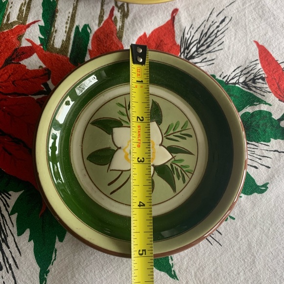 VTG Stangl Pottery set of 4 saucers collectible MCM floral Made in USA - Picture 10 of 13